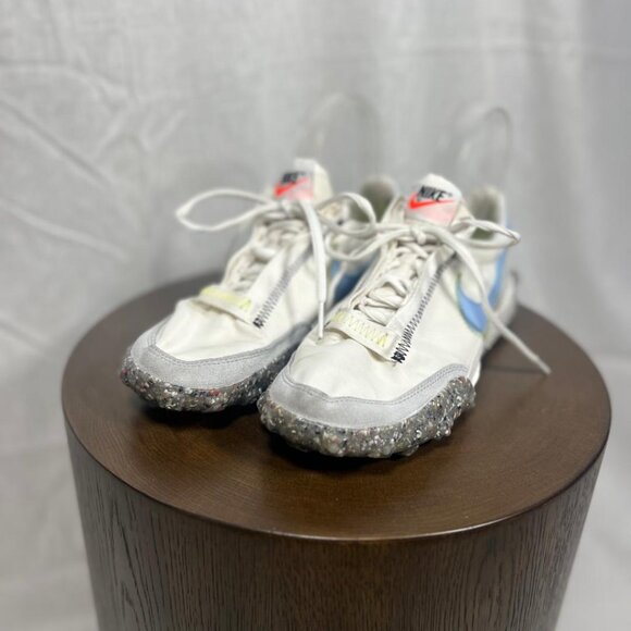 Nike Waffle Racer Crater Sneakers in Blue/White - Size 7.5" - Picture 2 of 7